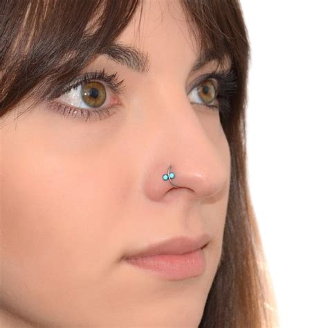 surgical stainless steel nose ring.